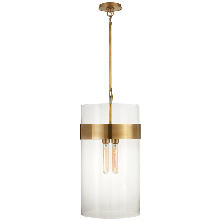Presidio 24" Hand-Rubbed Antique Brass Industrial Pendant Light