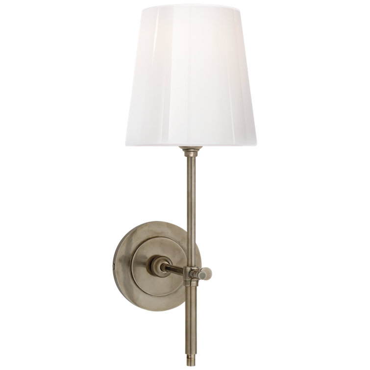 Elegant Bryant Antique Nickel 14.5" Wall Sconce Light