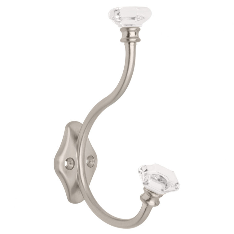 Stainless Steel and Clear Acrylic Double Robe Hook