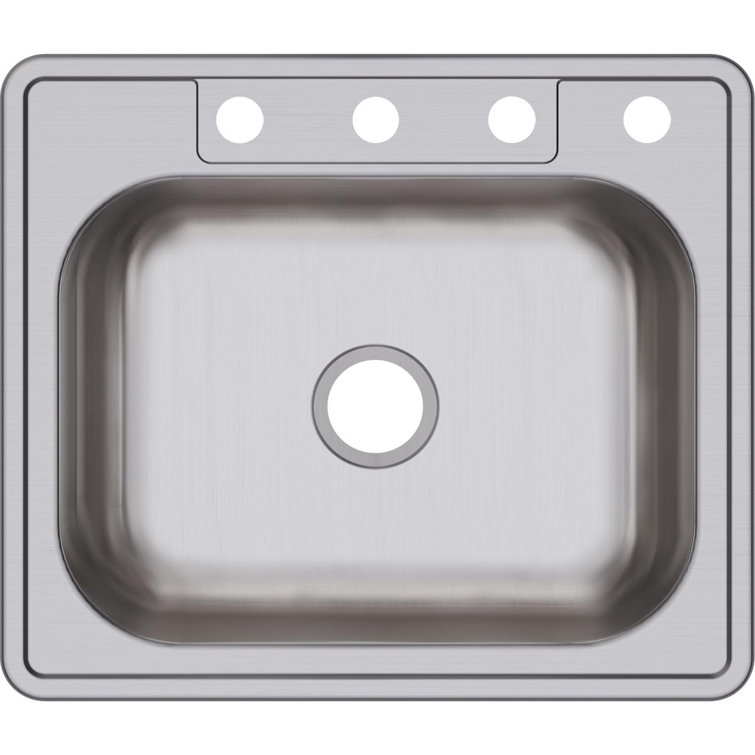 Dayton 25" Stainless Steel Single Bowl Drop-In Sink