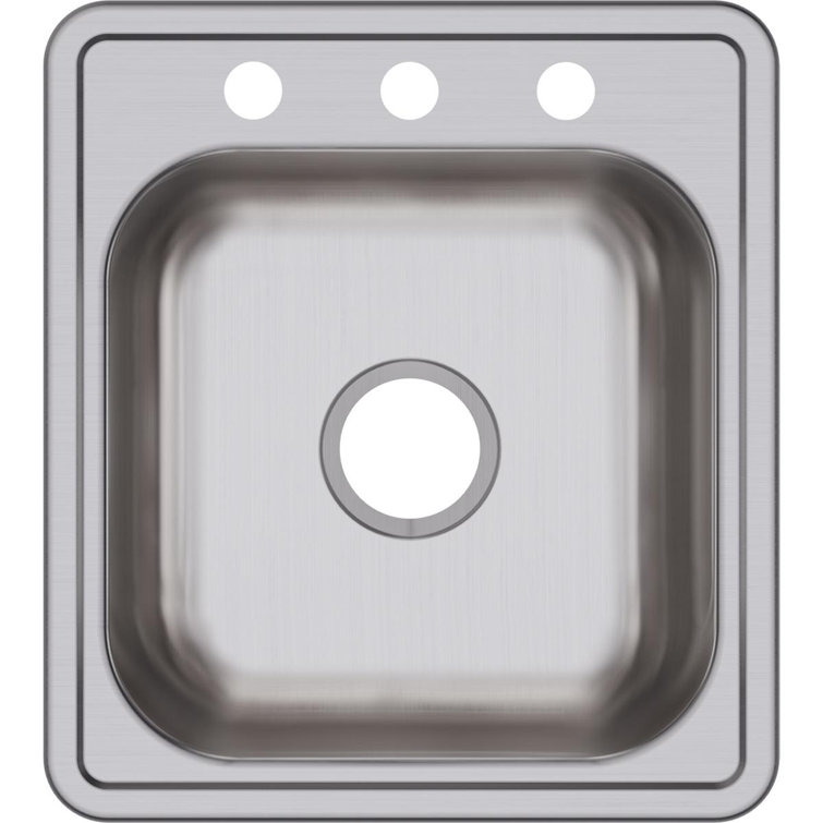 Dayton 17" x 19" Stainless Steel Drop-In Kitchen Sink