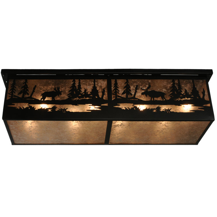 Black Glass 8-Light Indoor/Outdoor Globe Chandelier