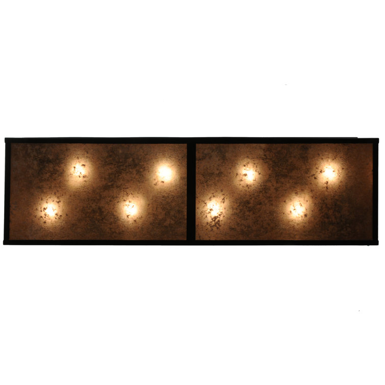 Black Glass 8-Light Indoor/Outdoor Globe Chandelier