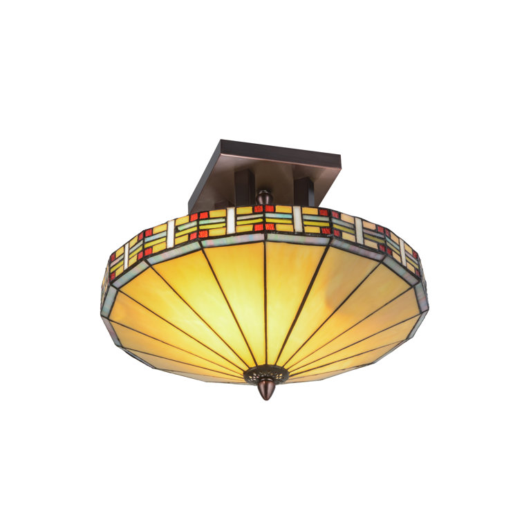 Arizona Bronze 2-Light Indoor/Outdoor Semi-Flush Mount