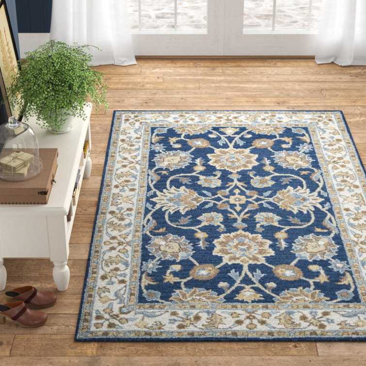 Ashlyn Traditional Oriental Hand-Tufted Wool Rug 8' x 10' - Blue