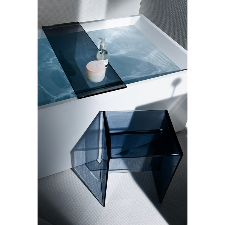Blue Sunset Acrylic Rectangular Side Table