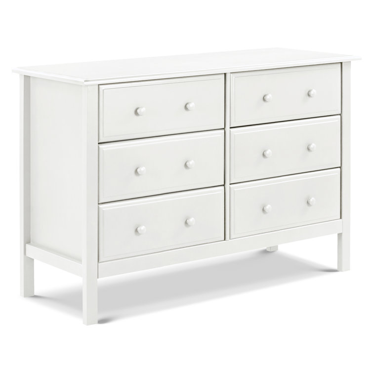 Jayden White Double Dresser with 6 Drawers
