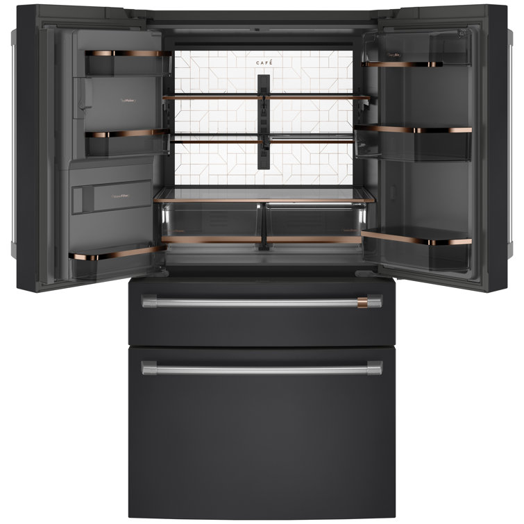 Matte Black Smart French Door Refrigerator with Ice Maker
