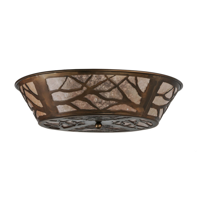 Branches Artisan Glass 22.5" Incandescent Flush Mount