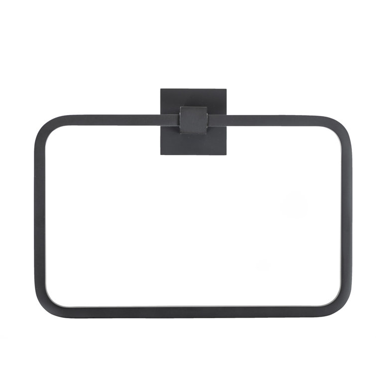 Matte Black Solid Brass 4-Piece Bathroom Hardware Set