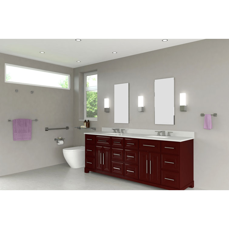 Satin Nickel Modern Triple Pivoting Robe Hook