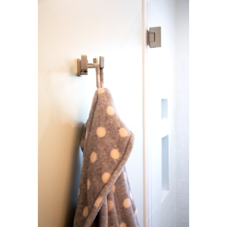 Polished Chrome Modern Triple Pivoting Robe Hook