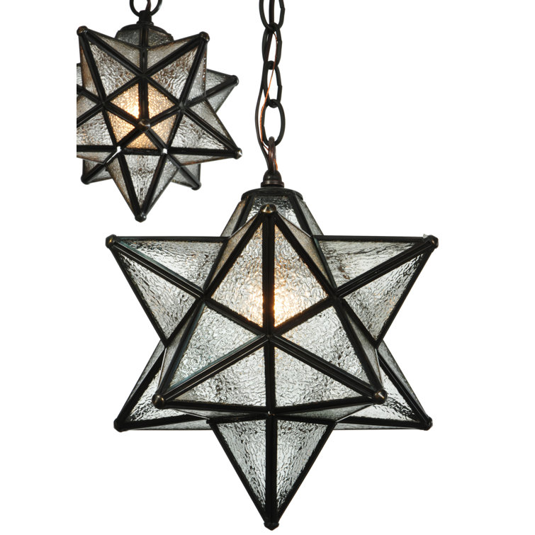 Craftsman Brown 3-Light Seeded Glass Globe LED Pendant
