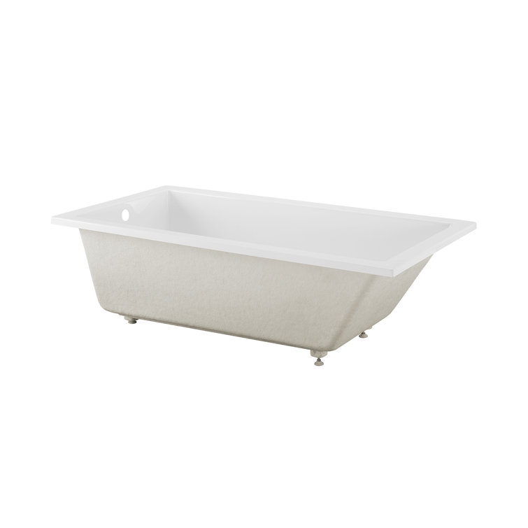 Voltaire 36" White Acrylic Drop-In Bathtub