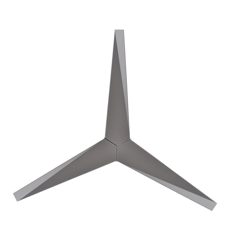 56'' Matte Black and Gray Ash Tone Ceiling Fan with Lighting