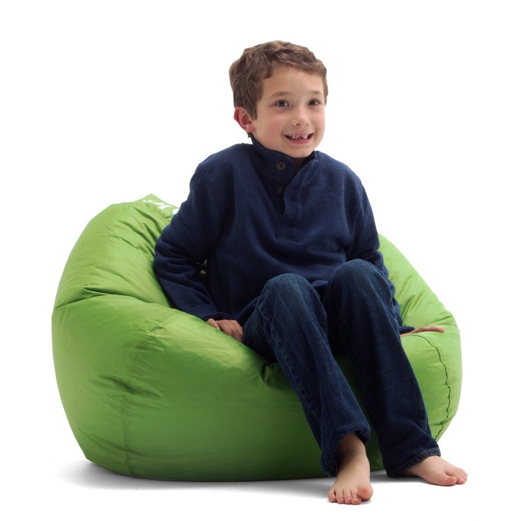 Spicy Lime Polyester Blend Classic Bean Bag Chair