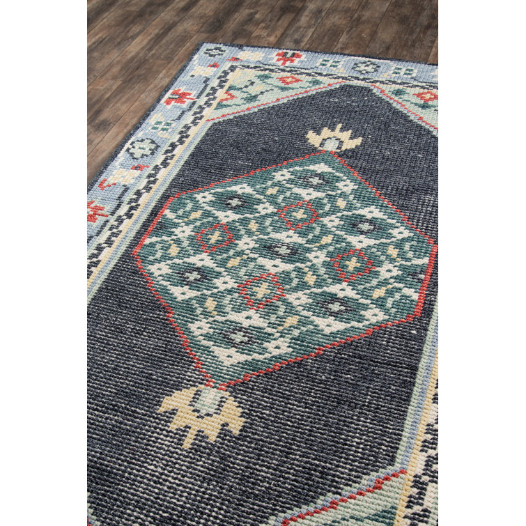 Ophelia Multicolor Hand-Knotted Wool and Cotton Area Rug