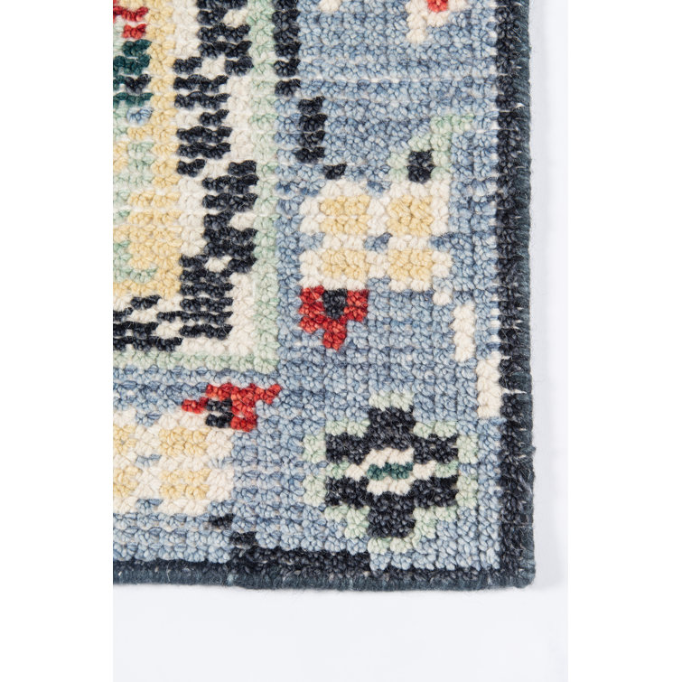 Ophelia Multicolor Hand-Knotted Wool and Cotton Area Rug