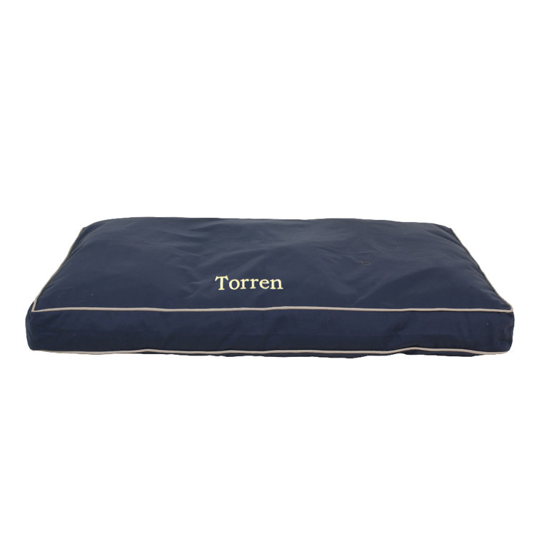 Large Blue Orthopedic Elevated Canvas Dog Bed