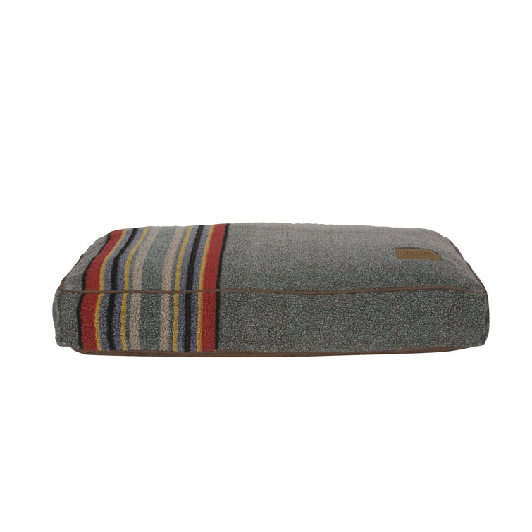 Small Heather Green Faux Suede Outdoor Pet Bed