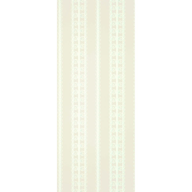 Reed Wicker Stripe Non-Pasted Wallpaper in Neutral Tones