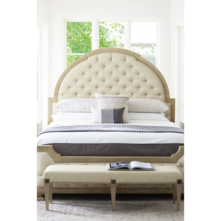 Santa Barbara 60'' Beige Upholstered Transitional Bench