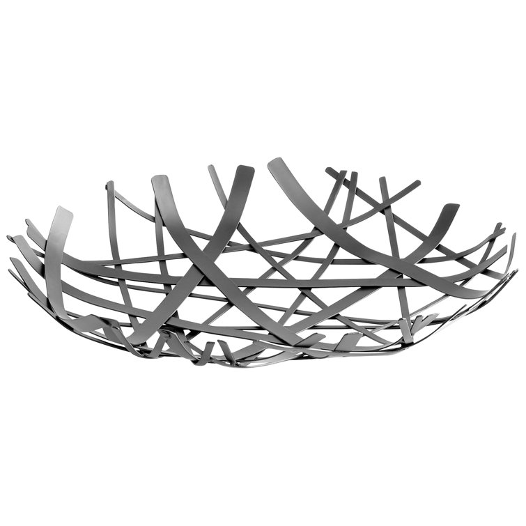 Belgian Black Waffled Iron Decorative Basket