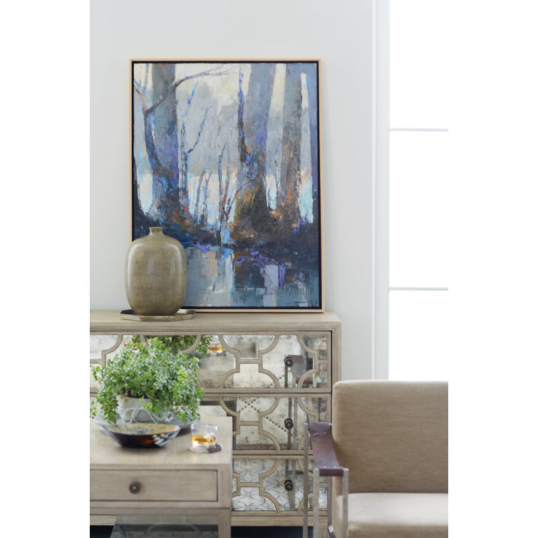 Santa Barbara Mirrored 3-Drawer Light Wood Dresser