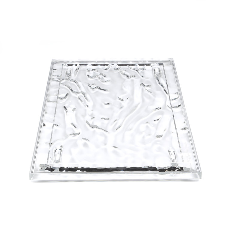 Crystal Dune 18'' Wide Semi-Transparent Polycarbonate Tray