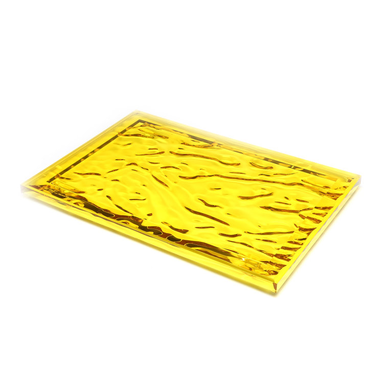 Crystal Dune 18'' Wide Semi-Transparent Polycarbonate Tray