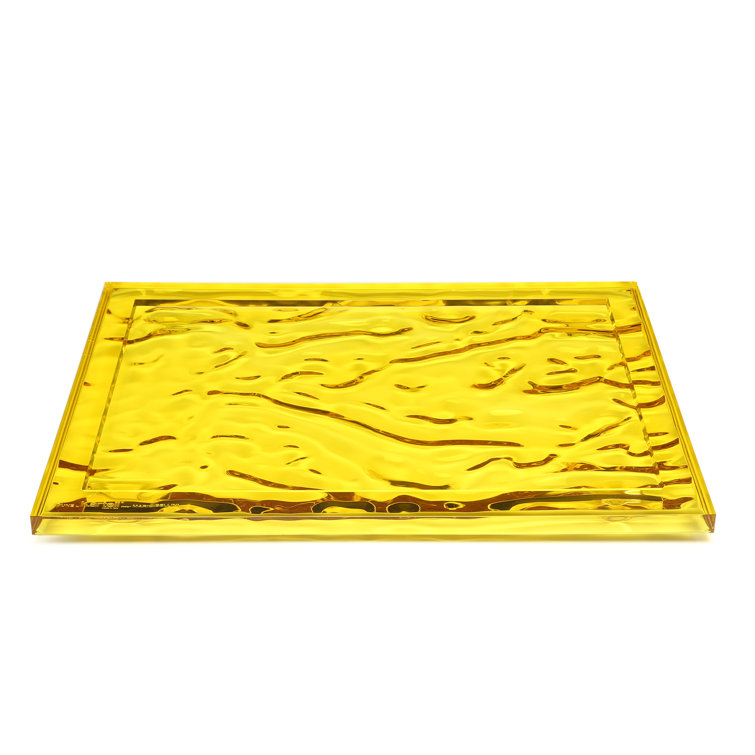 Crystal Dune 18'' Wide Semi-Transparent Polycarbonate Tray