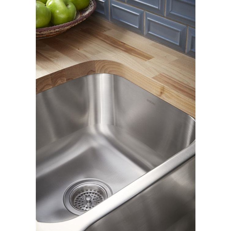 McAllister 32'' Stainless Steel Double Bowl Drop-In Kitchen Sink