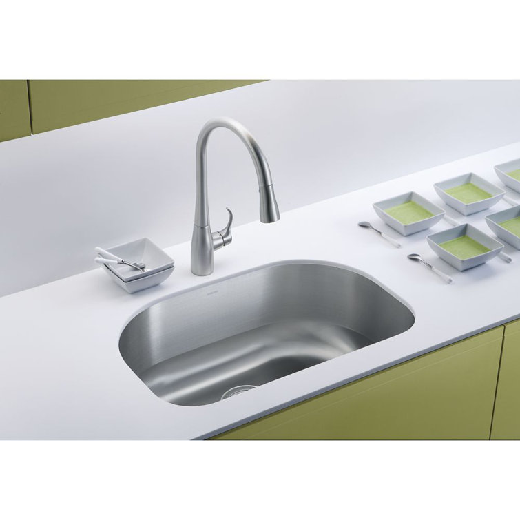 Cinch 26'' Stainless Steel Undermount Single Bowl Kitchen Sink