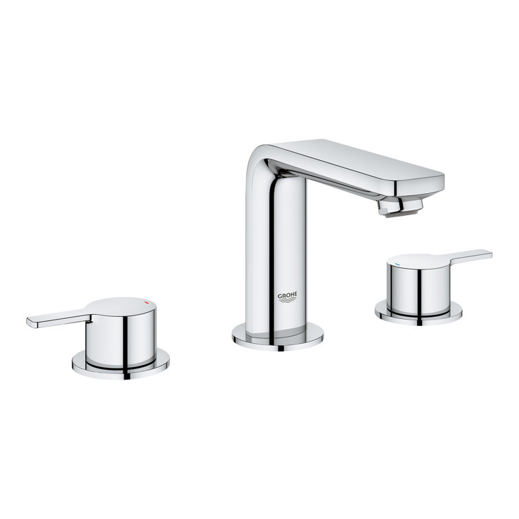 Lineare Minimalist Chrome Double-Handle Bathroom Faucet