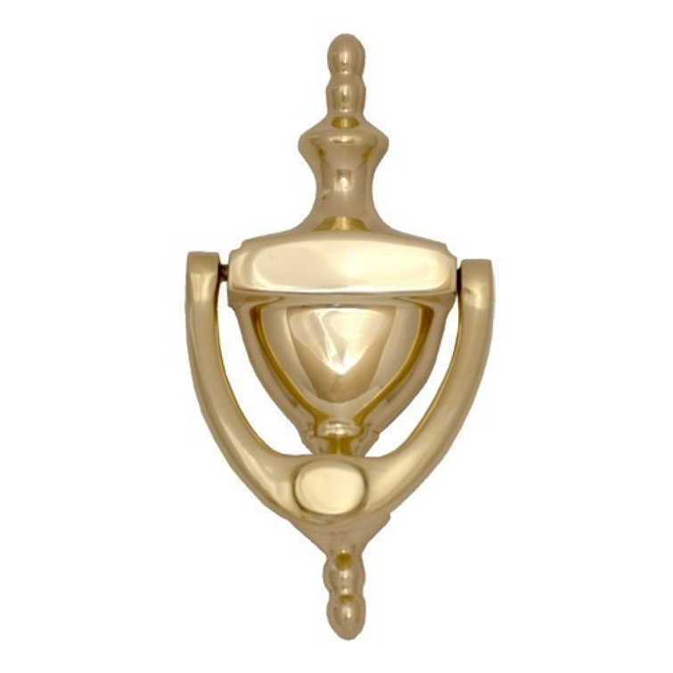 Polished Brass Traditional Colonial Door Knocker
