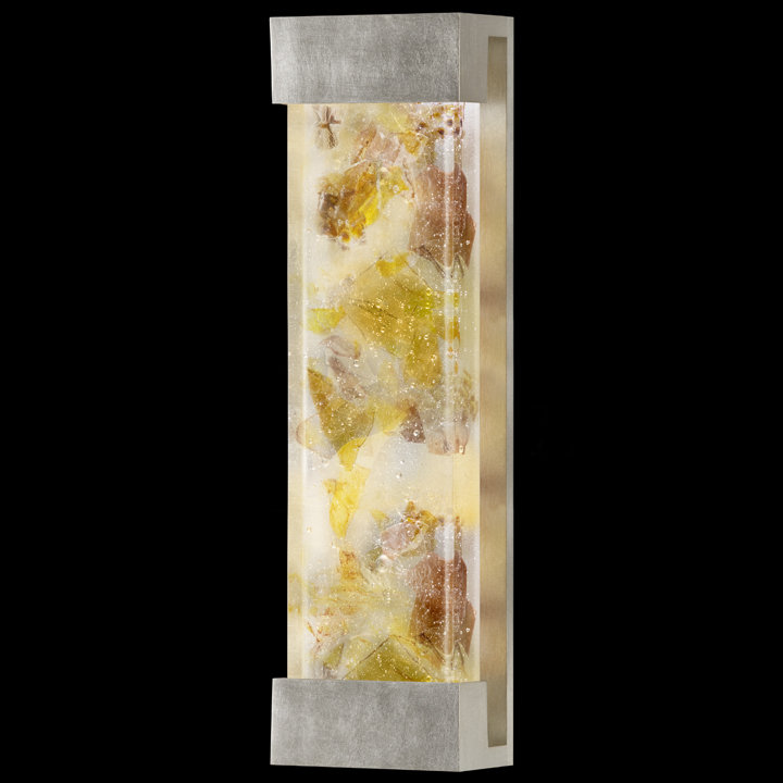 Crystal Bakehouse 30" Silver Leaf Modern Sconce