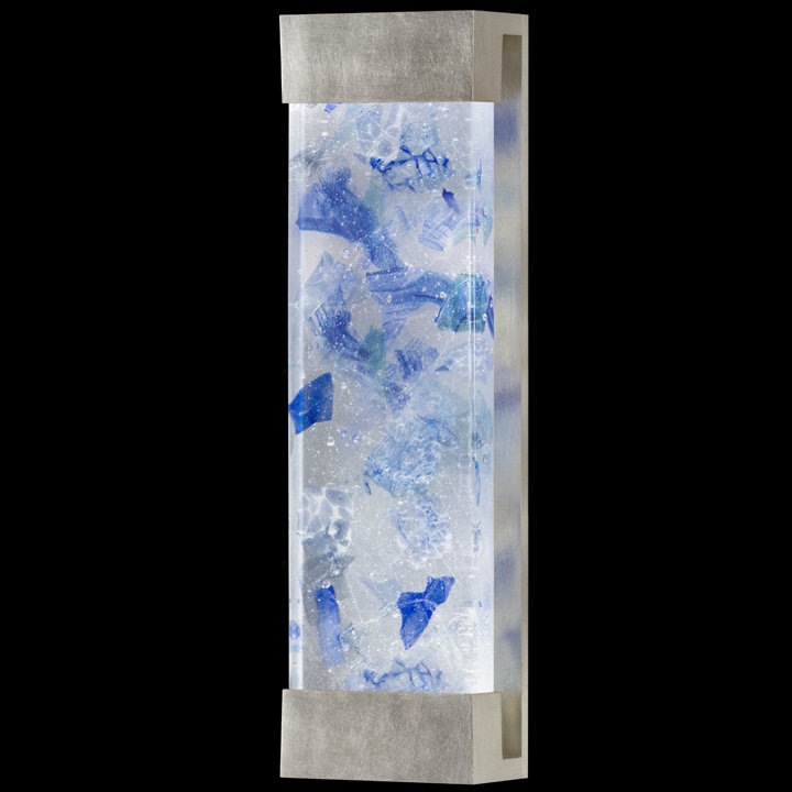 Crystal Bakehouse 30" Silver Leaf Modern Sconce