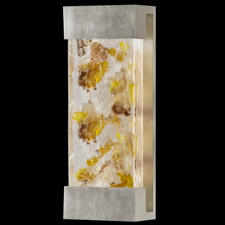 Crystal Bakehouse 30" Silver Leaf Modern Sconce