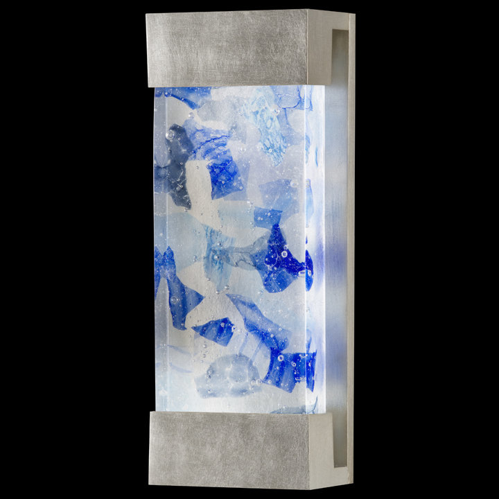 Crystal Bakehouse 30" Silver Leaf Modern Sconce