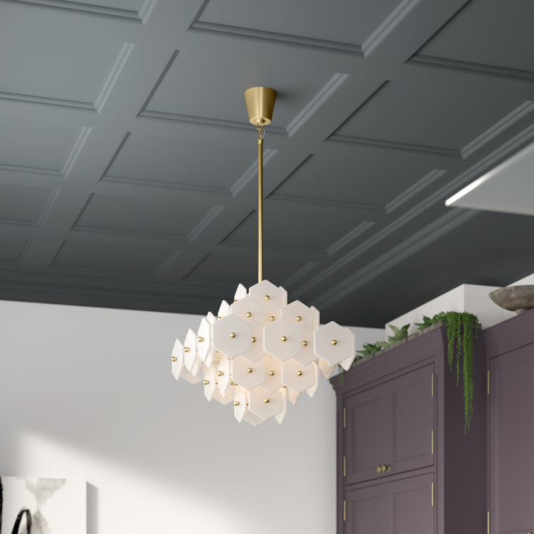 Modern Brass Mini Crystal Plug-in Chandelier