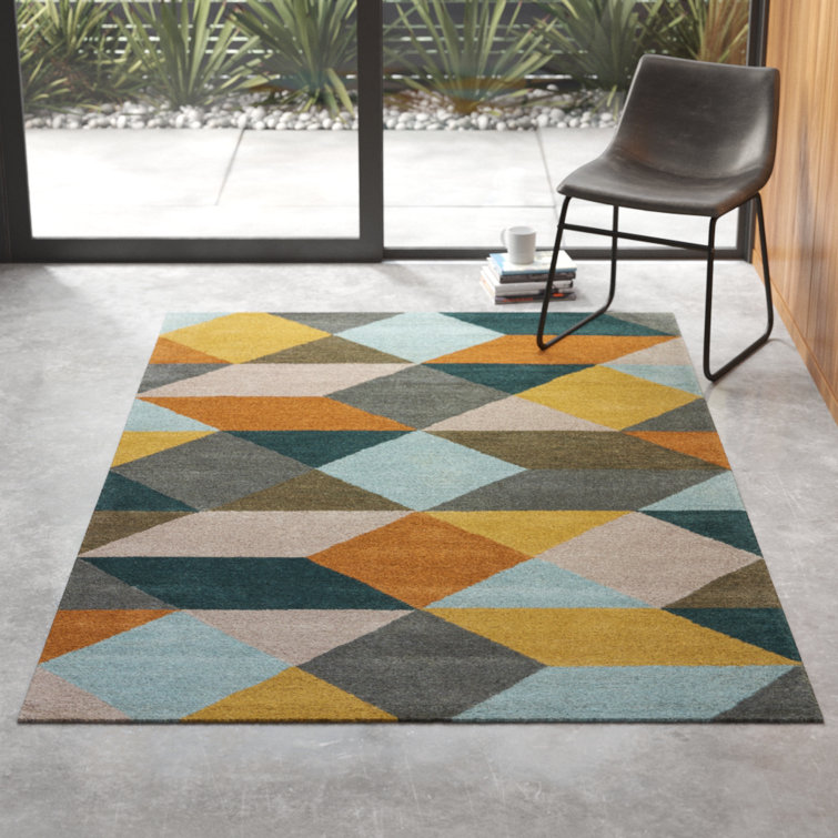 Storm Gray Handmade Tufted Wool Rectangular Area Rug 8'x11'