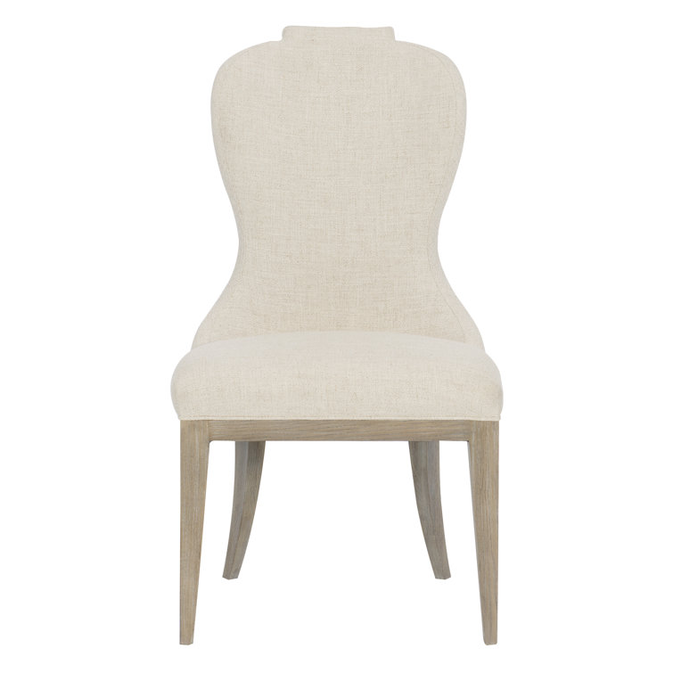 Santa Barbara Beige Linen Upholstered Parsons Side Chair