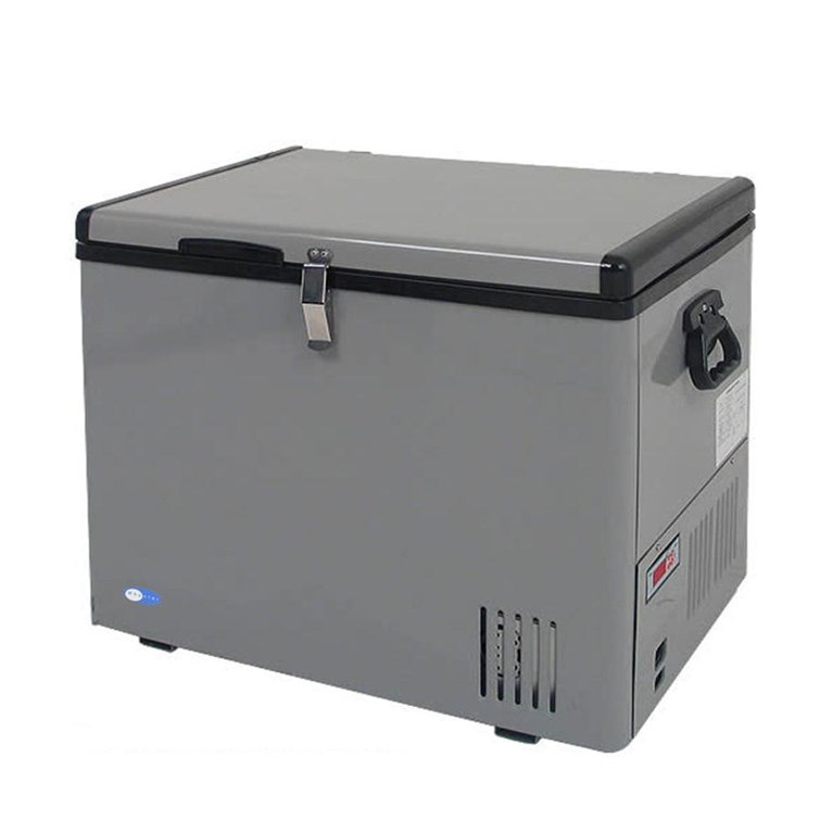 Gray 45 Quart Portable Refrigerator and Freezer Chest
