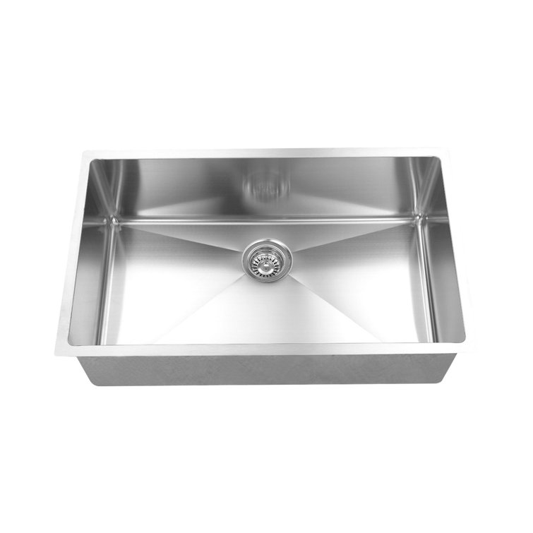35'' L Undermount Single Bowl Stainless Steel Kitchen Sink