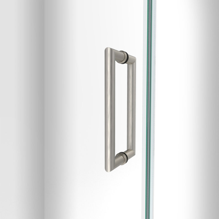 Unidoor-LS 23'' x 72" Frameless Clear Glass Hinged Shower Door