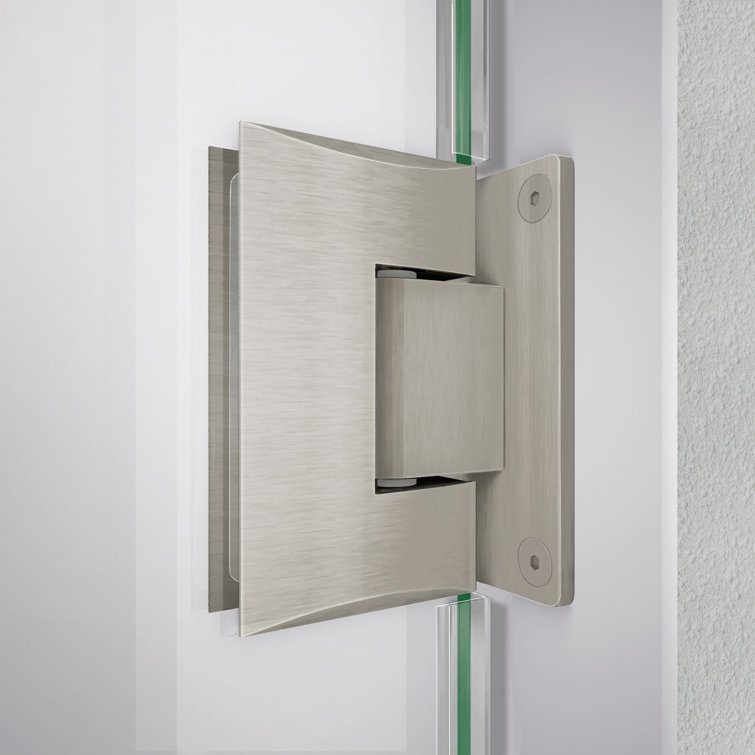 Unidoor-LS 23'' x 72" Frameless Clear Glass Hinged Shower Door