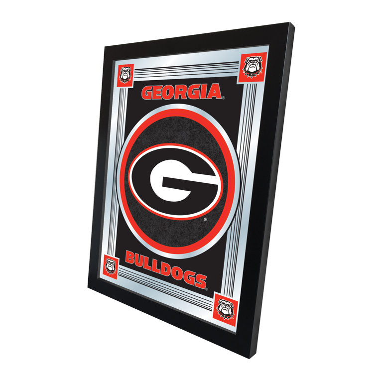 University of Georgia Black Wood Framed Logo Mirror