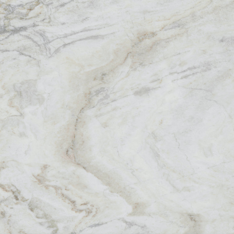 Kalta 24" x 24" White Polished Marble Tile