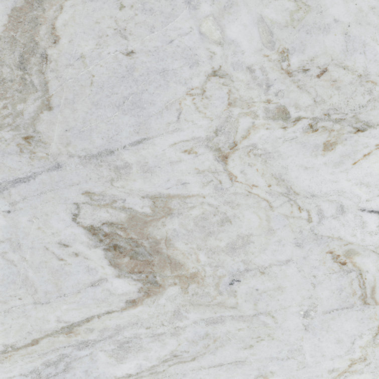 Kalta 24" x 24" White Polished Marble Tile