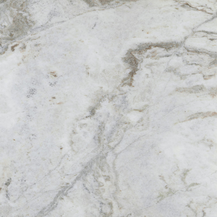 Kalta 24" x 24" White Polished Marble Tile